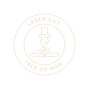 Laser Cut IOM Logo